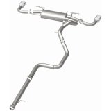 MagnaFlow 10-12 Mazda 3 L4 2.5L Hatchback Split Rear Exit Stainless Cat Back Performance Exhaust thumbnail 7