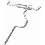 MagnaFlow 10-12 Mazda 3 L4 2.5L Hatchback Split Rear Exit Stainless Cat Back Performance Exhaust thumbnail 9