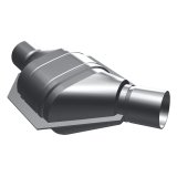 MagnaFlow Universal Catalytic Converter 2in Inlet/Outlet Angled Offset/Center Oval (California) thumbnail 5