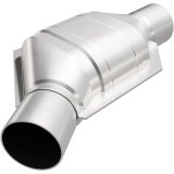 MagnaFlow Universal Catalytic Converter 2in Inlet/Outlet Angled Offset/Center Oval (California) thumbnail 7