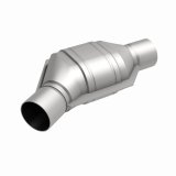 MagnaFlow Universal Catalytic Converter 2.25in Inlet/Outlet Angled Offset/Center Calif OBDII thumbnail 7