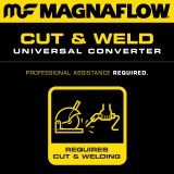 MagnaFlow California Grade CARB Compliant Universal Catalytic Converter - Ceramic Substrate thumbnail 7