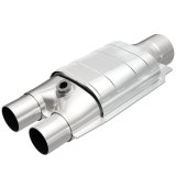 MagnaFlow Universal Catalytic Converter 3 inch/2 inch Single/dual with O2 thumbnail 1
