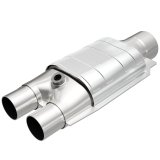MagnaFlow Universal Catalytic Converter 3 inch/2 inch Single/dual with O2 thumbnail 5