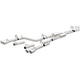 MagnaFlow Cat-Back, SS, 2.5in, Quad Split Rear 3.5in Tip 2015 Dodge Challenger 3.6L V6 thumbnail 3