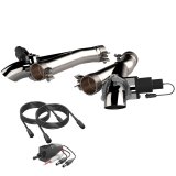 QTP 2012-2022 Jeep Grand Cherokee SRT Trackhawk Dodge Durango SRT QTP Aggressor Cutout Pipes thumbnail 1
