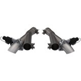 QTP 2012-2022 Jeep Grand Cherokee SRT Trackhawk Dodge Durango SRT QTP Aggressor Cutout Pipes thumbnail 2