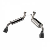 QTP 2014-2015 Chevrolet Camaro SS 6.2L QTP AR3 Axle Back Black Tips thumbnail 3