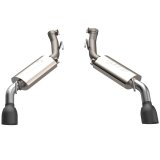 QTP 2014-2015 Chevrolet Camaro SS 6.2L QTP AR3 Axle Back Black Tips thumbnail 5