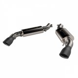 QTP 2016-2024 Chevrolet Camaro SS 6.2L QTP AR3 Dual Tip Axle Back Black Tips thumbnail 1