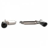 QTP 2016-2024 Chevrolet Camaro SS 6.2L QTP AR3 Dual Tip Axle Back Black Tips thumbnail 3