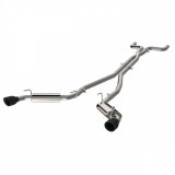 QTP 2010-2013 Chevrolet Camaro SS 6.2L QTP AR3 Cat Back Black Tips thumbnail 2