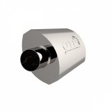QTP 2.5in Weld-On 304SS AR3 Muffler thumbnail 2