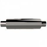 QTP 2.5in Weld-On 304SS AR3 Muffler thumbnail 4