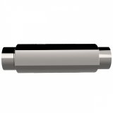 QTP 4in Weld-On 304SS AR3 Muffler thumbnail 3