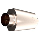 QTP 4in Weld-On 304SS AR3 Muffler thumbnail 5
