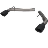 QTP 2014-2015 Chevrolet Camaro SS QTP Eliminator Axle Back Black Tips thumbnail 7