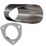 QTP 2.5in Weld-On QTEC DIY Cutout Pipe thumbnail 2