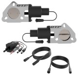 QTP 2.5in Bolt-On QTEC Dual Electric Cutout Valves - Pair thumbnail 4