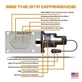 QTP Bolt-On QTEC Dual Low Profile Oval Electric Cutout Valves - Pair thumbnail 4
