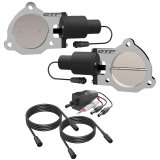 QTP 3.5in Bolt-On QTEC Dual Electric Cutout Valves - Pair thumbnail 1
