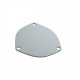QTP 4in Bolt-On QTEC 3 Bolt Cover Plate thumbnail 3