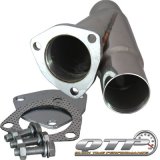 QTP 2.25in Weld-On QTEC Exhaust Cutout Y-Pipe thumbnail 3
