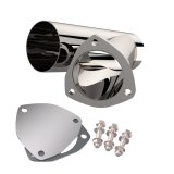 QTP 3.5in Weld-On QTEC Exhaust Cutout Y-Pipe thumbnail 7