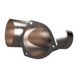 QTP 4in Weld-On QTEC Exhaust Cutout Y-Pipe thumbnail 1