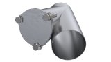 QTP 4in Weld-On QTEC Exhaust Cutout Y-Pipe thumbnail 4