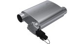 QTP 3in Weld-On 304SS Screamer Muffler w/Bolt-On QTEC Electric Cutout thumbnail 8