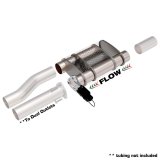 QTP 3in Weld-On Reverse 304SS Screamer Muffler Short Case w/Bolt-On QTEC Electric Cutout thumbnail 1