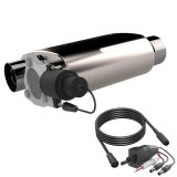 QTP 3in Weld-On Reverse 304SS Screamer Muffler Short Case w/Bolt-On QTEC Electric Cutout thumbnail 3