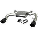 QTP 2021-2024 Ford Bronco QTP Screamer Axle Back Black Tips thumbnail 1