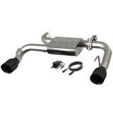 QTP 2021-2024 Ford Bronco QTP Screamer Axle Back Black Tips thumbnail 2