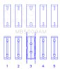 King Engine Bearings Ford Fiesta 1.25i (ZETEC) Crankshaft Main Bearing Set thumbnail 8