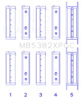 King Engine Bearings Subaru EJ20/EJ22/ EJ25 (Including Turbo) Coated Crankshaft Main Bearing Set thumbnail 8