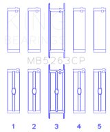 King Engine Bearings 00-03 Ford F-650/F-750 T444E (Size STD) Crankshaft Main Bearing Set thumbnail 7