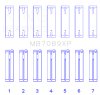 King Engine Bearings Volkswagen VR6 2.8L (Size .026) Crankshaft Main Bearings (Set of 7) thumbnail 6