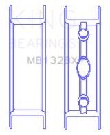 King Engine Bearings GM Vortec / LS Series Gen III IV - Flange Only (From Set MB5013XP) thumbnail 2