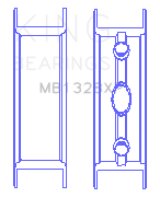 King Engine Bearings GM Vortec / LS Series Gen III IV - Flange Only (From Set MB5013XP) thumbnail 6
