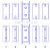 King Engine Bearings Mitsubishi G25B / 4G54 / 4G53 Crankshaft Main Bearing Set thumbnail 6