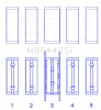 King Ford/Mazda Duratec 2.0/2.3 DOHC (Size 0.25) Silicon Bi-Metal Aluminum Main Bearing Set thumbnail 9
