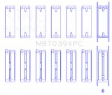 King Engine Bearings BMW M20/M50 2.0L/2.5L/2.7L Crankshaft Main Bearings Set - 7 Pairs Coated thumbnail 3
