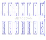 King Engine Bearings Volvo 960 / B6254G/S (Size STD) Main Bearing Set thumbnail 4