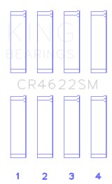 King Engine Bearings Subaru FB20 Connecting Rod Bearing Set thumbnail 2