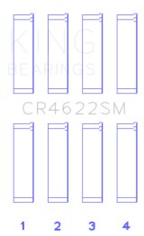 King Engine Bearings Subaru FB20 Connecting Rod Bearing Set thumbnail 6
