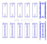 King Engine Bearings BMW S85B50A Main Bearing Set thumbnail 4