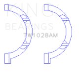 King Engine Bearings Chrysler Pentastar 3.6L ERB V6 Thrust Washer Set thumbnail 2