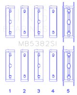King Engine Bearings Subaru EJ20/EJ22/EJ25 (Including Turbo) SI-Series Main Bearing (Set of 5) thumbnail 3